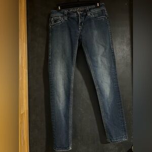 Rock Revival Dark Blue Ankle Jeans